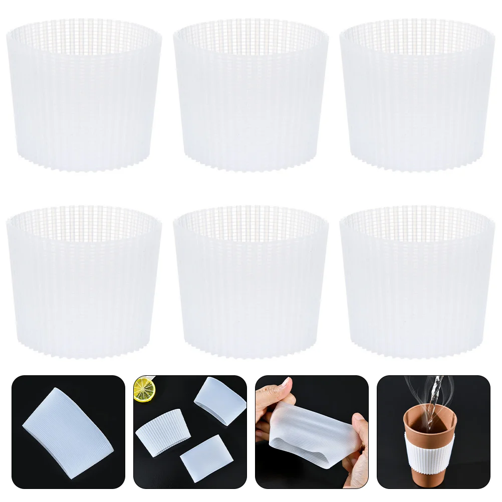 

Sleeve Cup Silicone Coffee Sleeves Cover Mug Bottle Hot Reusable Holderbeverage Drinkstumbler Drink Travel Tea Protectorwater