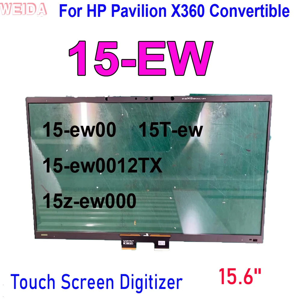 15.6'' Touch For HP Pavilion X360 Convertible 15-EW Touch 15-ew0011TX 15T-ew100 Touch Screen Digitizer Glass Panel Replacement