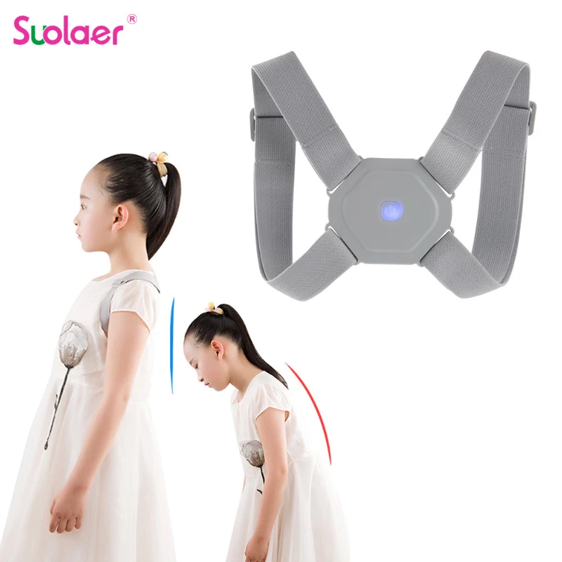 Intelligent Posture Corrector Back Posture Trainer Clavicle Spine Shoulder Correction Smart Tips Adjustable Length Back Support