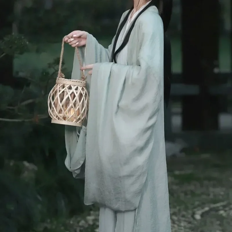 Hanfu Wei Jinfeng Женская четырехсезонная фея с перекрестным воротником и широкими