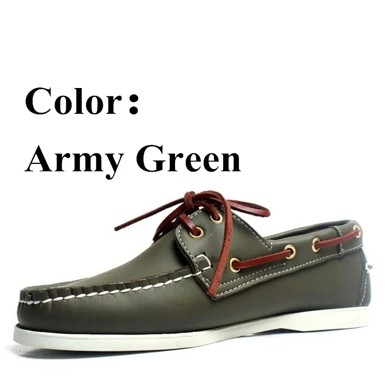 Genuine Leather Men Women Casual Shoes Boat Docksides Classic Loafers Moccasins Gray Driving England Flats 2019A037 | Обувь