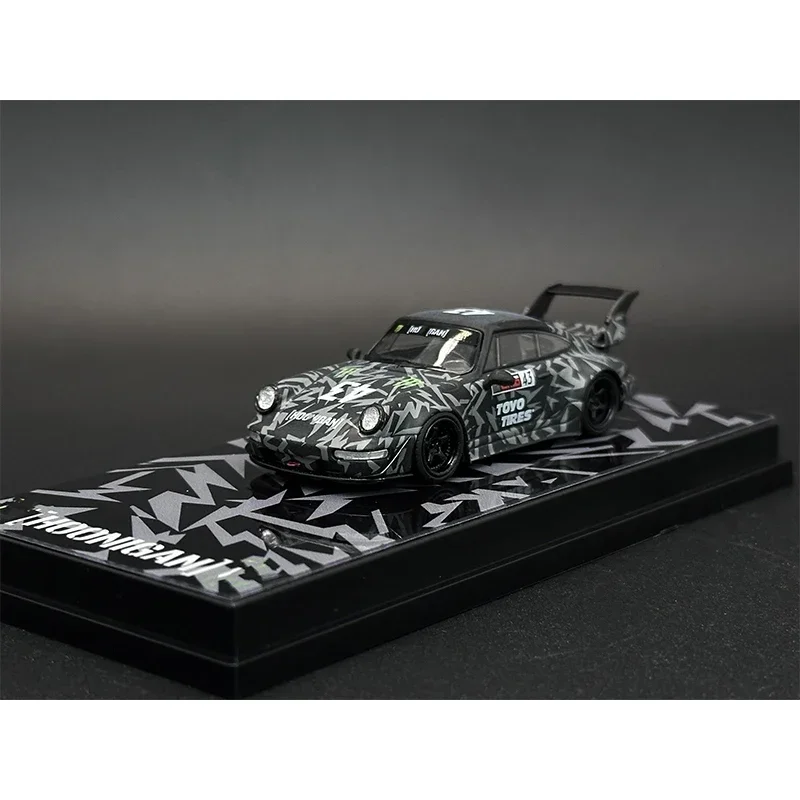 Пламя 1:64 RWB 993 964 KEN BLOCK Диорама Модель автомобиля Коллекционные миниатюрные