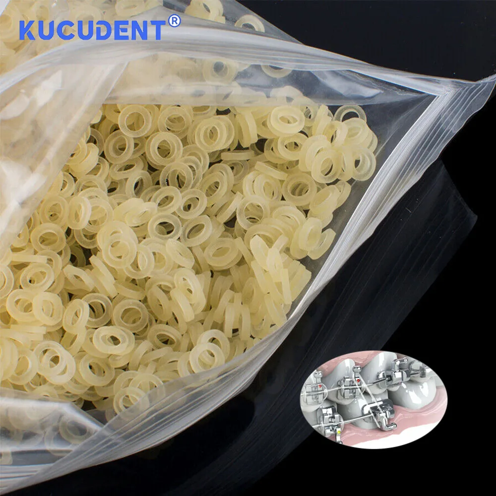 KUCUDENT 5000 шт. стоматологические ортодонтические резиновые ленты кольца