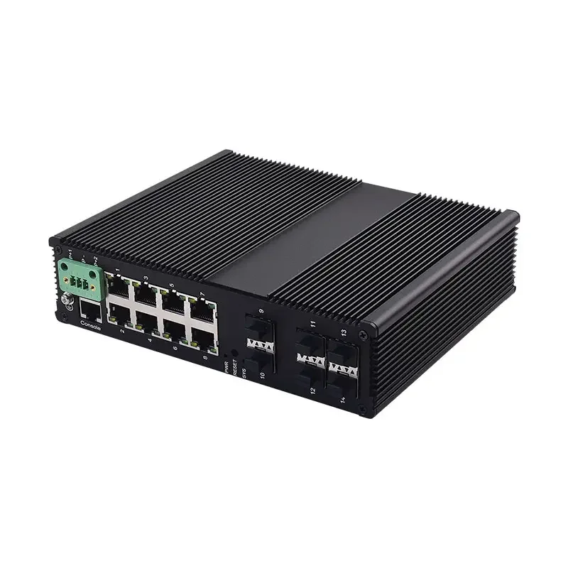 

Megabit 2 light + gigabit 4 light and 8 electricity optical fiber switch