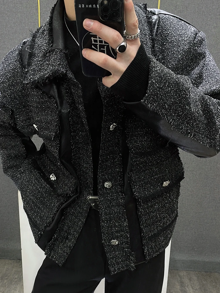 Мужской винтажный бомбер NSTOPOS из полиэстера