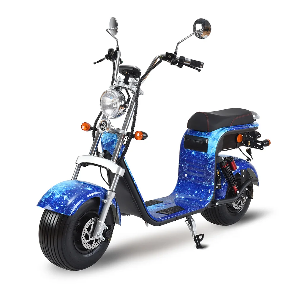 

New Good Quality Fashion Chopper Model HL-6.0 2000W 3000W 20AH/30AH/45AH Electric Scooters 2 Wheel Citycoco Adult