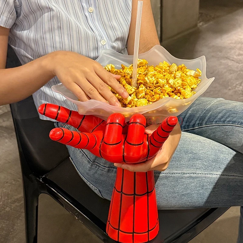 Фото Официальный оригинальный набор Spider-Man: новая лимитированная серия для кинотеатров – ведро для попкорна и стакан для напитков, изысканный подарок на день рождения, игрушки. №1