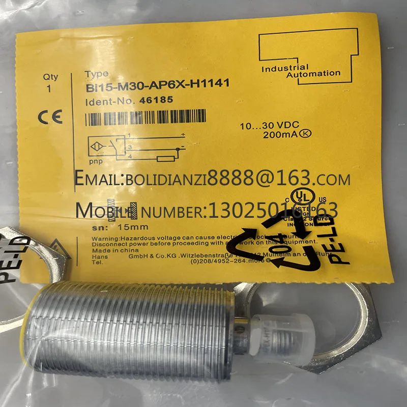 Точечный датчик BI15-M30-AP6X-H1141-H1141 Бесконтактный переключатель