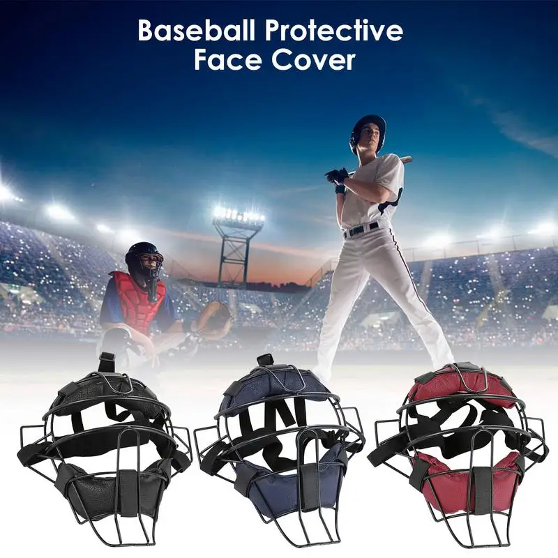 

Multifunctional Baseball Face Cover Wide Vision All Ages Lightweight Softball Teeball Baseball Face Protective Mask