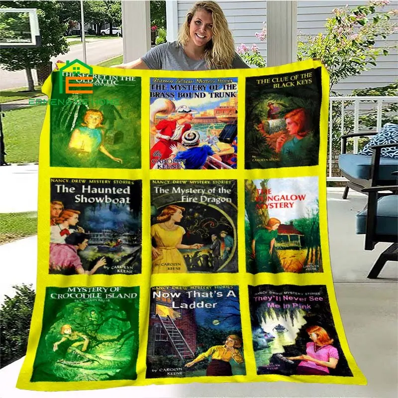 

Nancy Drew Pattern Throw Blanket Warm Blanket for Home, Picnic, Travel, Office,Plane for Adults, Kids, Elderly 6 Sizes