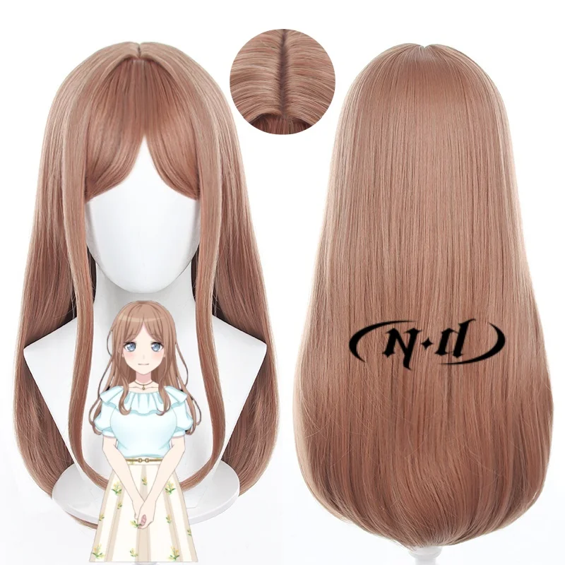 Женский Нейтральный Аниме-парик С Челкой-миджи Соё Нагасаки Длинные Прямые