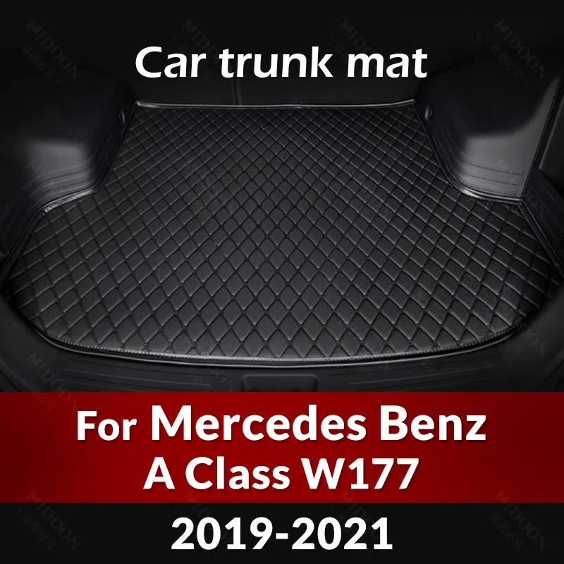 Коврик для багажника автомобиля Mercedes Benz A Class W177 A180 A200 A200 A220 2019 2020 2021, пользовательские автомобильные аксессуары, украшение интерьера автомобиля Коврик для багажника автомобиля Mercedes Benz A Class W177 A180 A200 A200 A220 2019 2020 2021, пользовательские автомобильные аксессуары, украшение интерьера автомобиля