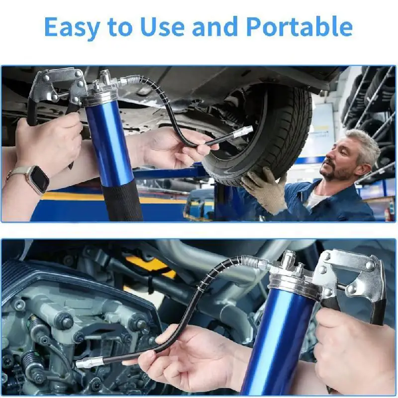 Набор смазочных пистолетов со шланговой муфтой инструмент для трубок на 14 унций