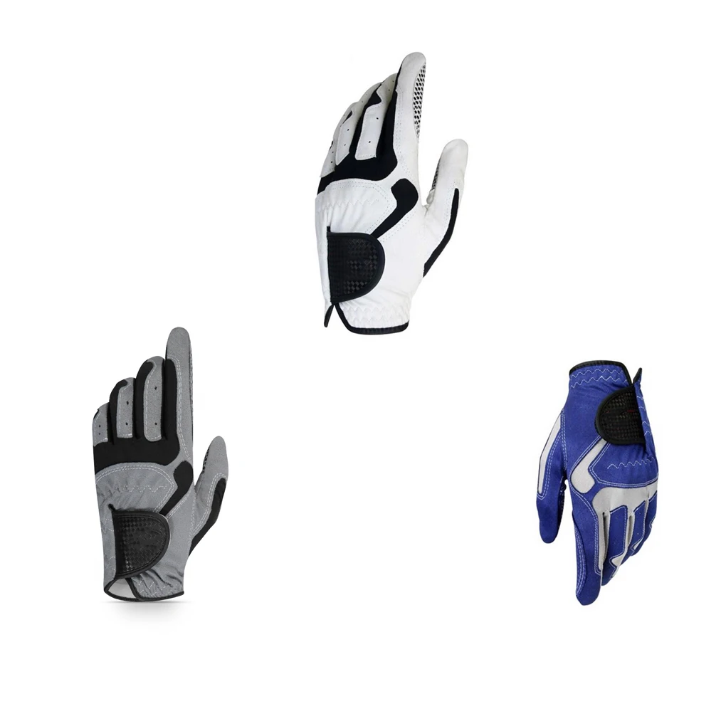 

Single Men Left Hand Golf Glove Elastic Training Practice Mitten Breathable Comfortable Beginner Protector Outdoor Gray