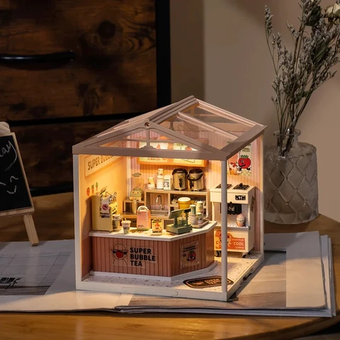 Пластиковый 3D-пазл серии Super Store Robotime Rolife, миниатюрный набор «сделай сам» для кукольного домика, наборы строительных блоков для подарка
