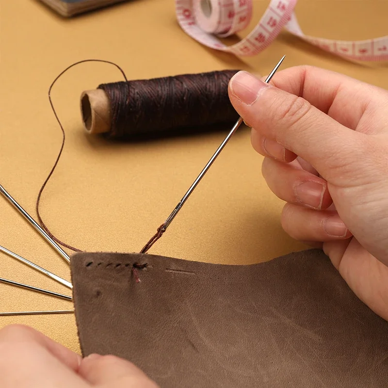 IMZAY Набор Для Перфорации Кожи С Большими Швейными Иглами Инструменты Пробивания