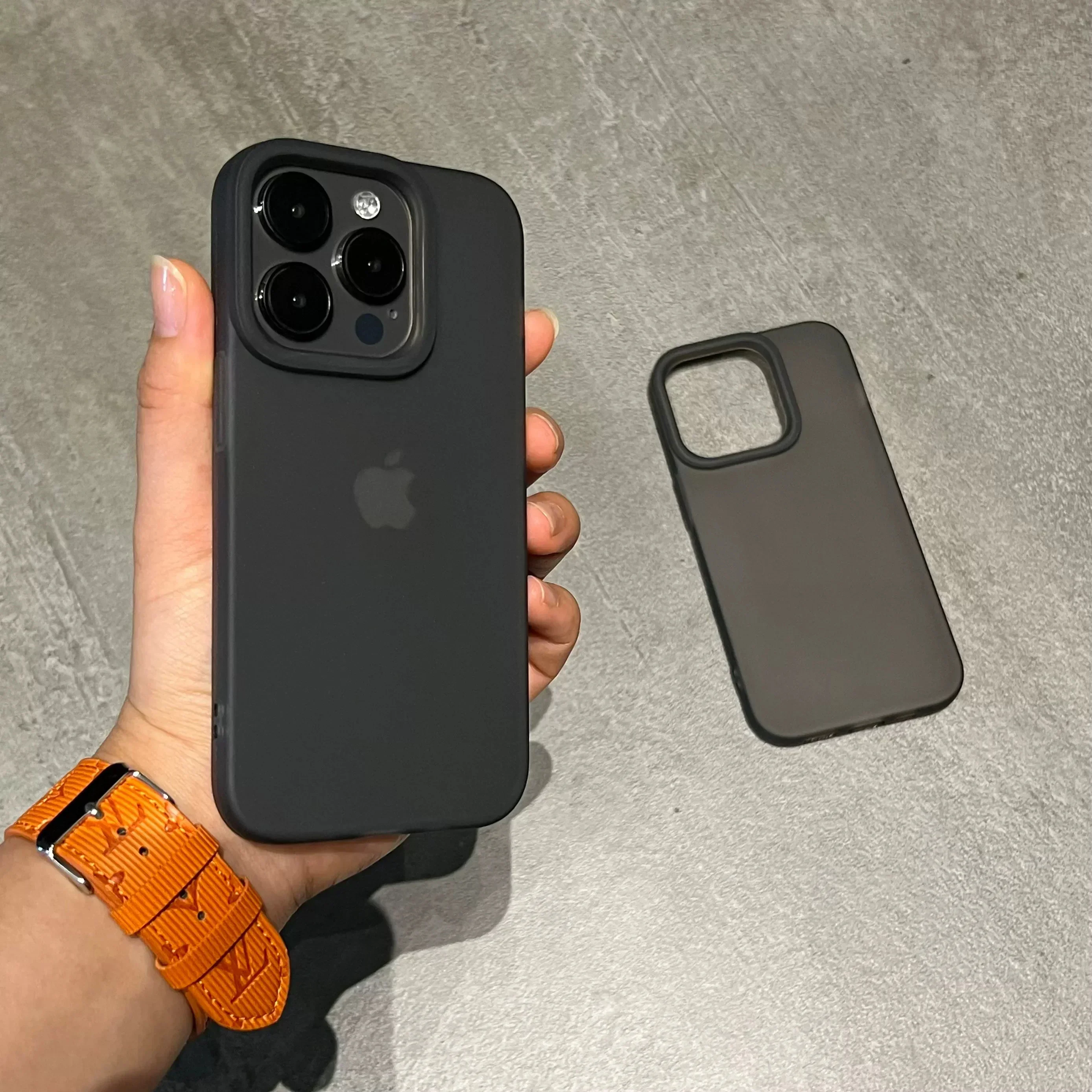 Фото Роскошный матовый мягкий силиконовый чехол для телефона для iPhone 16, 15, 14, 13, 12, 11 Pro X Max 16 Plus, прозрачный резиновый гелевый противоударный чехол №1