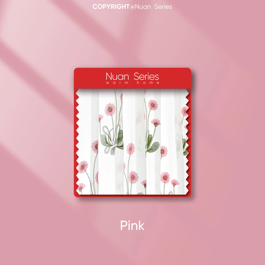 

NuanSeries белая шифоновая штора