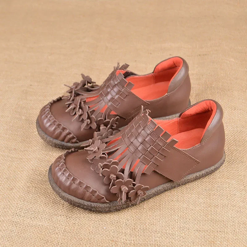 

Туфли Birkuir женские на плоской подошве, роскошные Туфли Мэри Джейн, с застежкой-липучкой, ажурные туфли с закрытым носком, обувь на невидимом каблуке с цветами