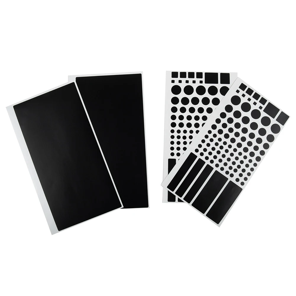

Blackout Stickers Car Stickers LED LED Lights Sticker Dimming 2 Button Stickers 2 Full Stickers 4 Sheets Black