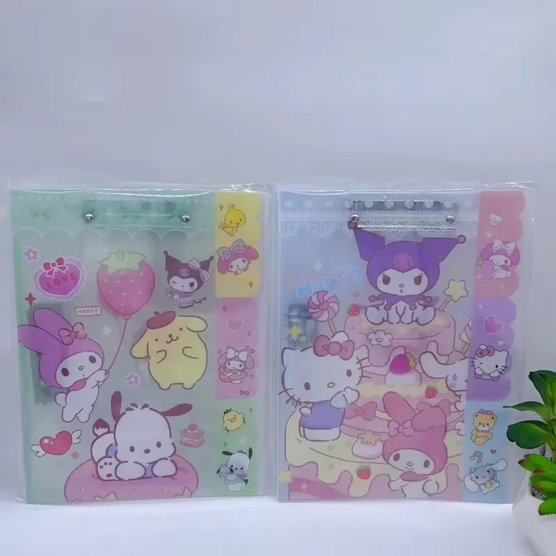 12 Упаковок Sanrio A4 Прозрачная Папка Для Файлов Креативный Дизайн Kurome Melody Милая