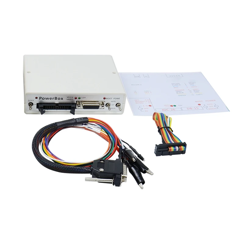 J-TAG For K-TM FLASH Via J2534 Works ECU-Soft OBD ECU Programmer Power BOX 3 Switches Operating US PLUG