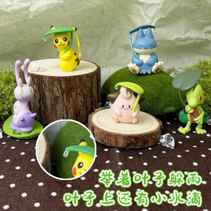 Фото Коллекционная фигурка-укрытие от дождя Takara Tomy Pokemon Pikachu Munchlax Cleffa в стиле гашапон для взрослых фанатов №2