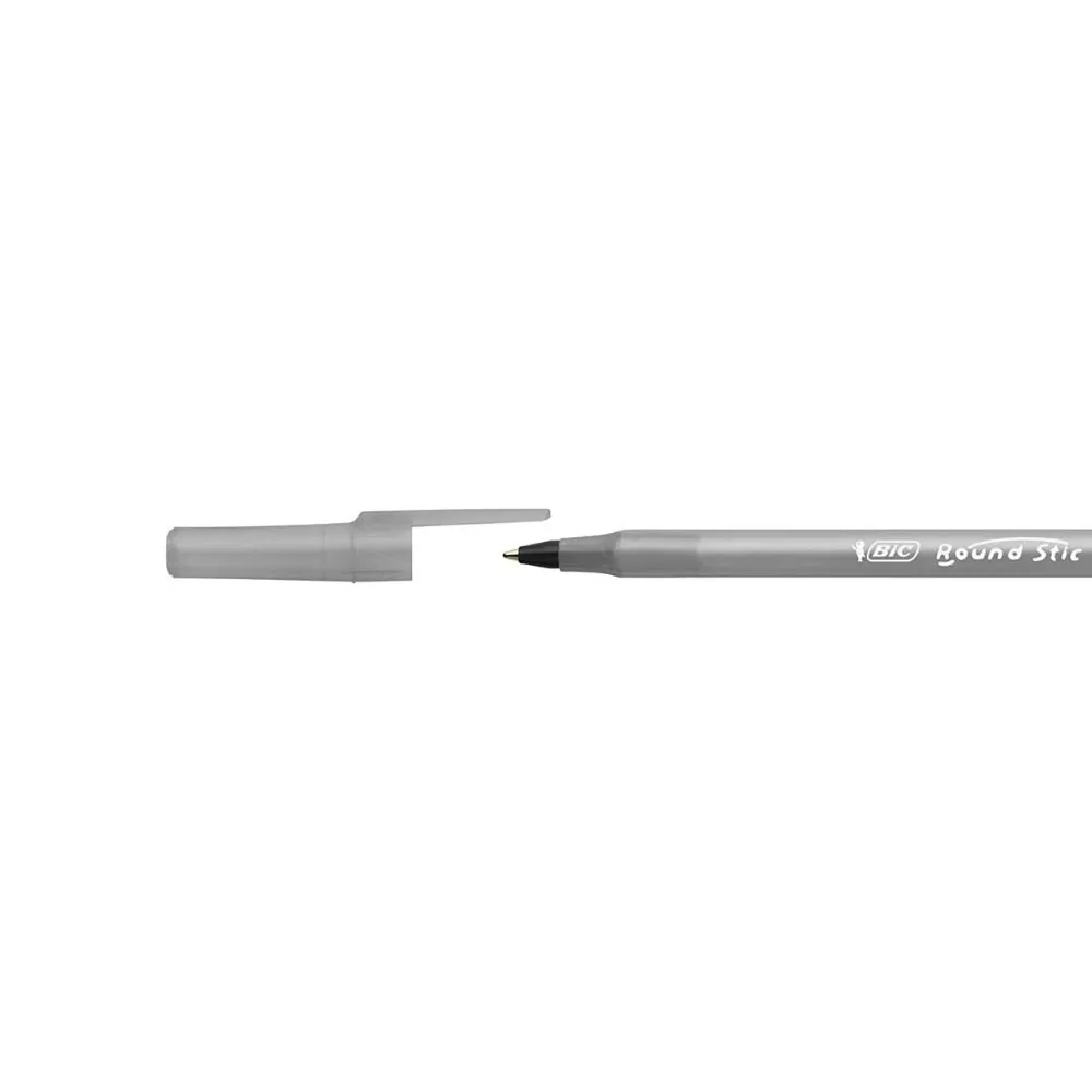 Ручка шариковая Bic Round Stic 60 шт. классическая средняя 1,0 мм высокое качество синяя/черная/красная коробка канцелярские товары для школы и офиса.