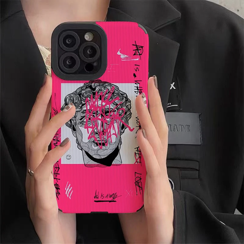Graffiti Great Art Aesthetic David Phone Case for Iphone 11 Pro Max Iphone 12 Pro Max Iphone 13 Pro Max Iphone 14 Pro Max Case