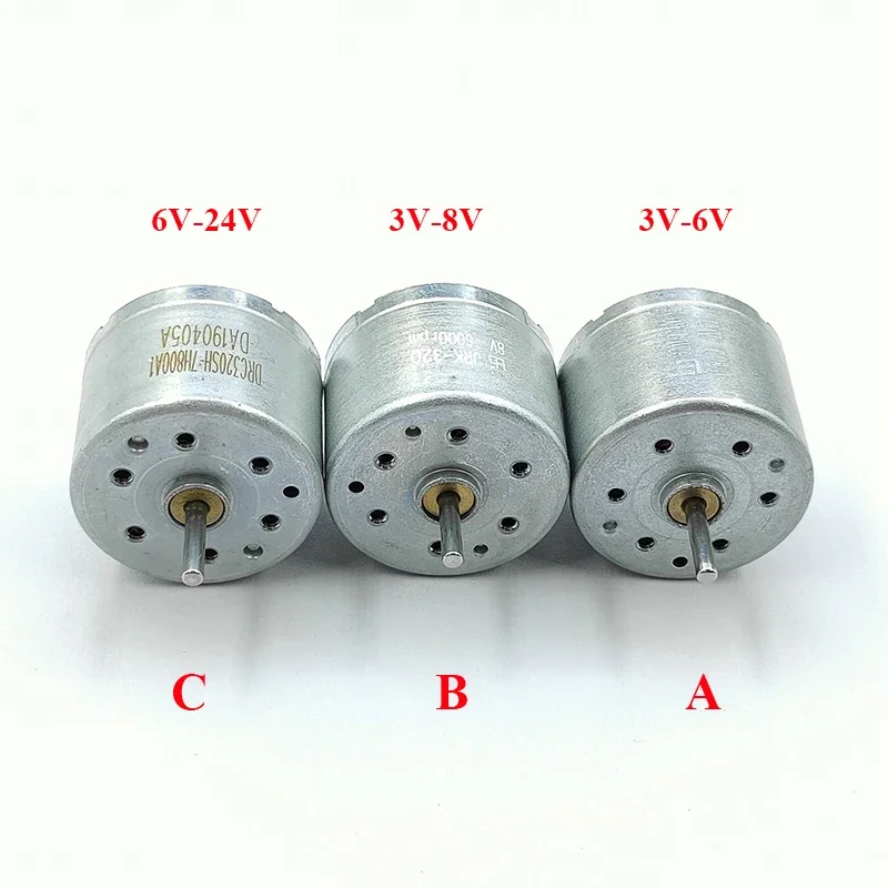 Фото Миниатюрный электродвигатель 24 мм RF-320T-12400 RK-320T-11440 RC-320SH DC 3В 6В 8В 12В 18В 24В - 1 шт. №3