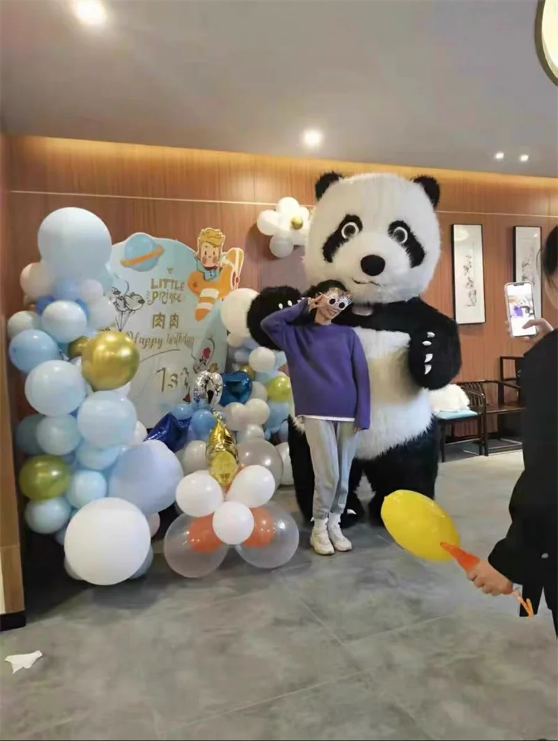 Надувная панда для косплея искусственная кожа рекламный плюшевый мультяшный