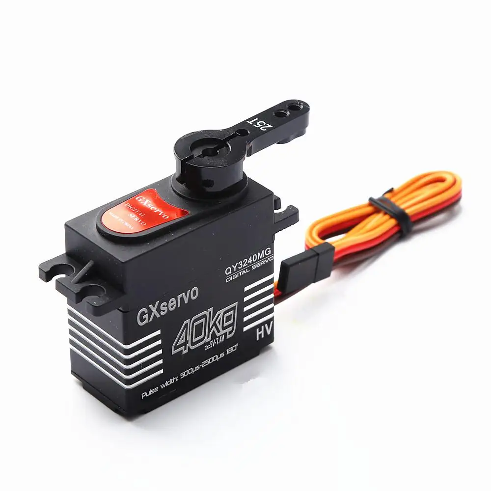 

Qy3240mg High Speed Metal Gear 40kg Large Torque Digital Servo For Toy Car Crawler Scx10 Trx4 1:8/1:10 Rc Truck Robot Parts