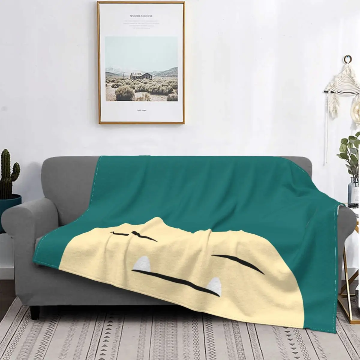 

Плюшевое одеяло из фланели, милое зимнее покрывало для сна в стиле аниме, мягкий фланелевый покрывало для пикника, бархатный Декор