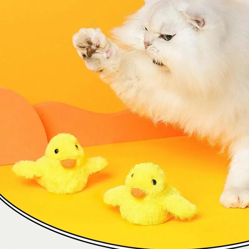 Duck Toy For Cats Cat Interactive Toys For Indoor Cats Rechargeable Cat Toy For Pets And Child Training Toy For Small Pet