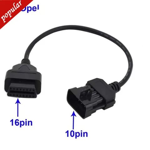 Диагностический адаптер для Opel Obd1 10 Pin к Obd2 16 Pin