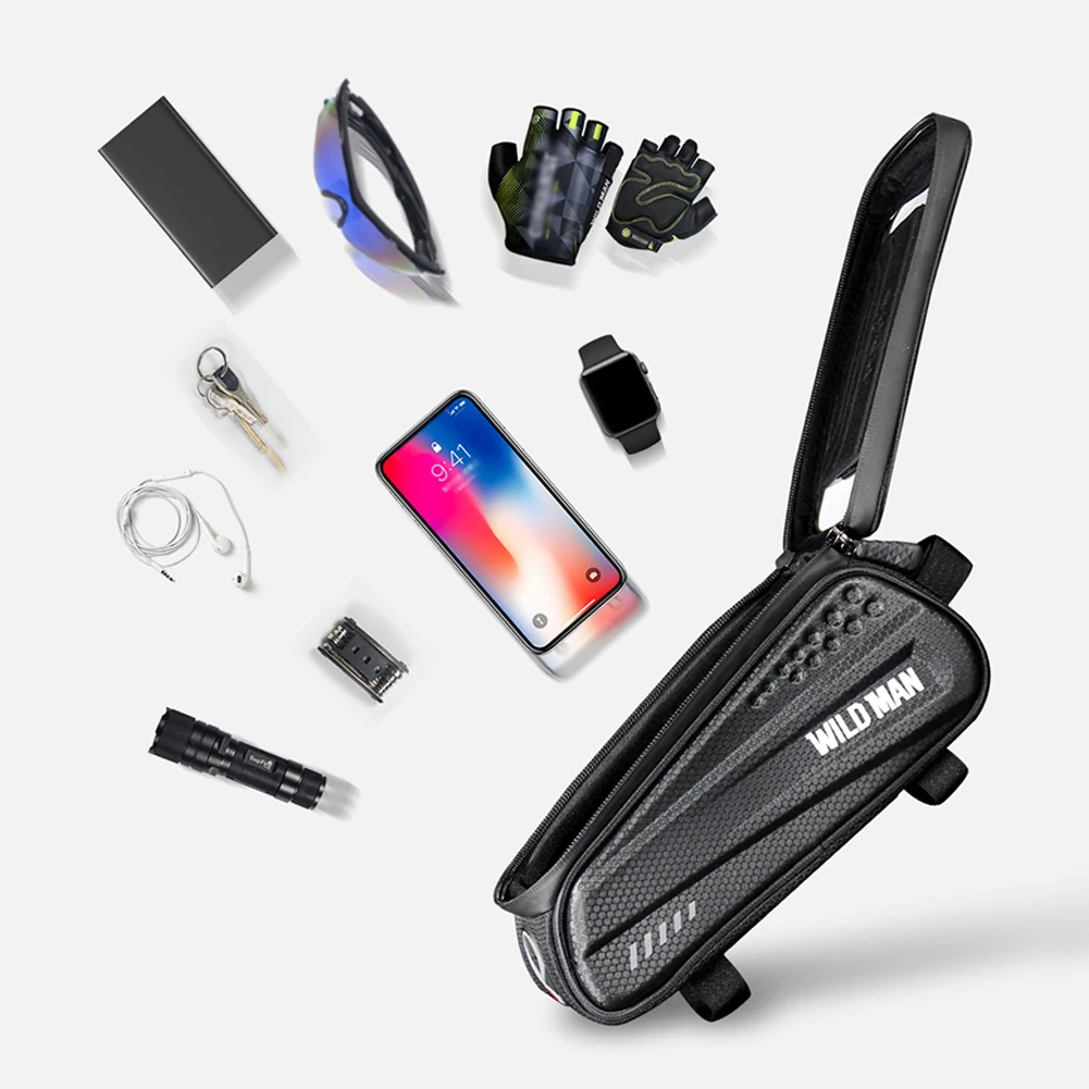 

WILD MAN ES3 Electric Scooters Bicycles Front Bag With TPU Sensitive Touch Screen Built-in Bilateral Mesh Bag Bike Front Bag