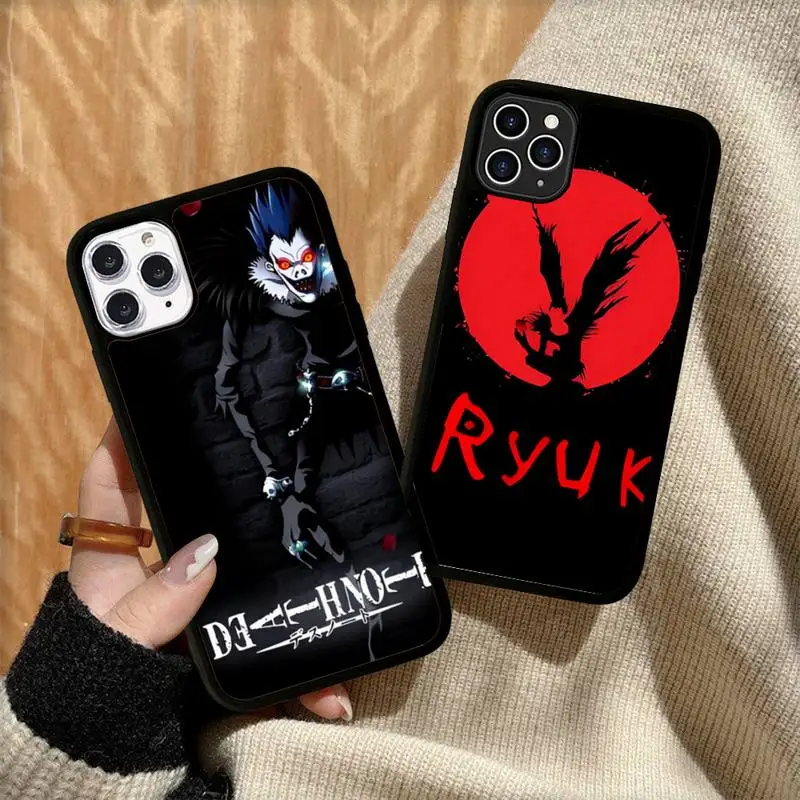

Death Note Ryuk Phone Case Silicone PC+TPU Case for iPhone 11 12 13 Pro Max 8 7 6 Plus X SE XR Hard Fundas