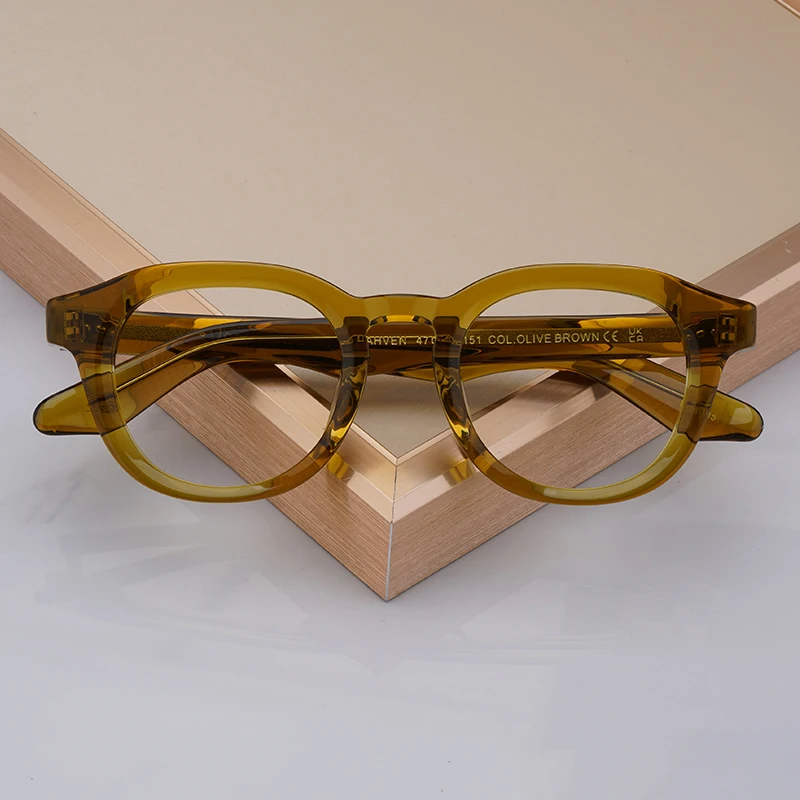 Высококачественные ацетатные оправы для очков Джонни Депп Давен мужчин и женщин