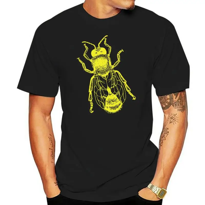 

2022 Big Honey Bee picture insects black graphic top new t shirt