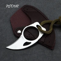 necklace knife portable ring self defense pendant unboxing knife stainless steel portable outdoor knife survival knife