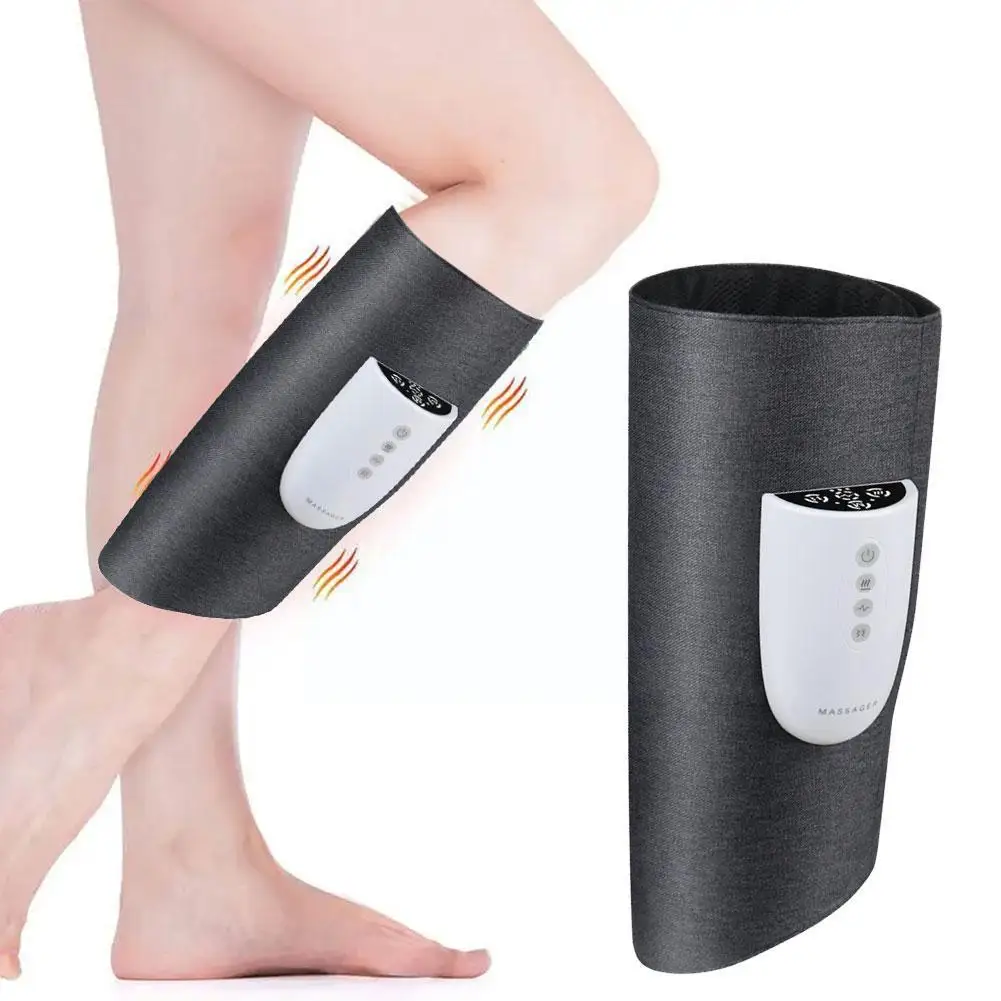 

1PC EMS Micro-current Leg Massager Elecetric Calf VibrationMassage Compress Soreness Circulation Hot Blood Muscle Relieve B1E9