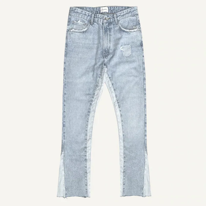 

Fashion Splicing Jeans ASKYURSELF High Street Casual Denim Hip Hop Jean Pants High Quality
