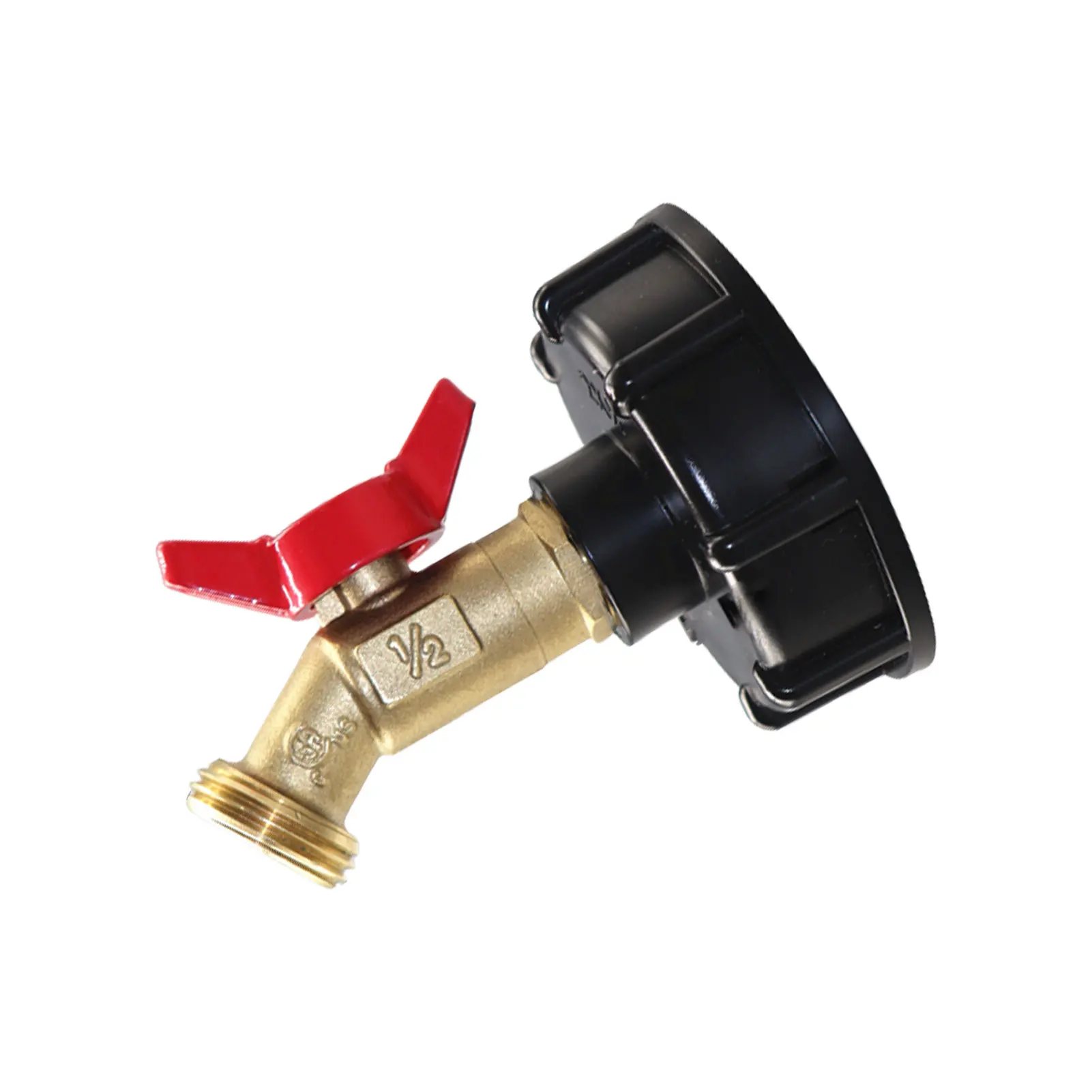 

IBC Tote Tank Adapter Water Tote Hose Adapter Fine Thread Hose Adapter With Coarse Thread Brass Hose Faucet Fine Flow Control