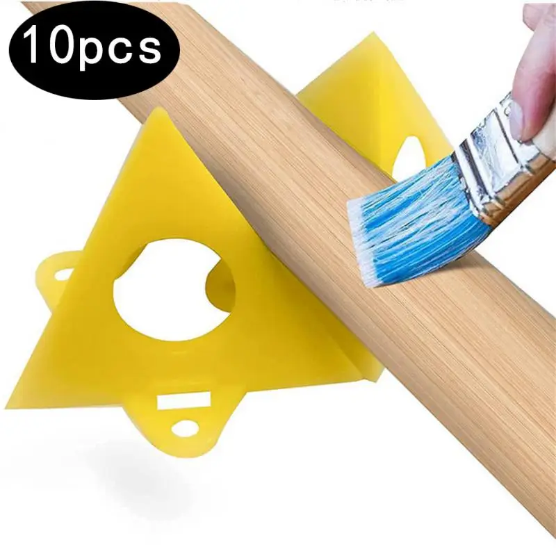 

10pcs Paint Stands Pyramid Stands Set Triangle Stands Woodworking Tools Paint Tool Triangle Paint Pads Feet For Woodworking Carp