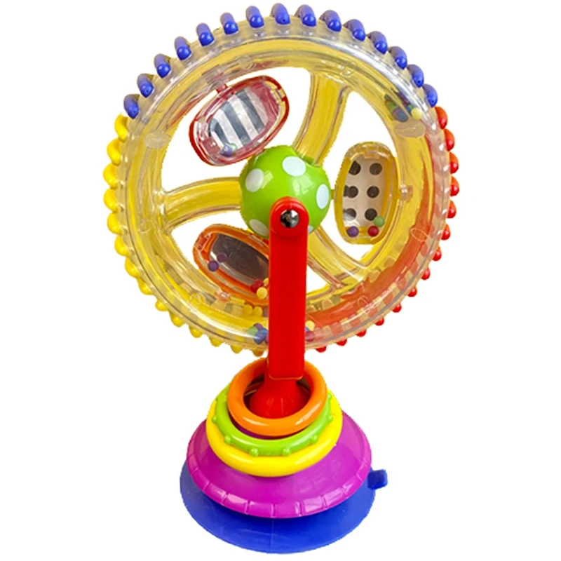 

Трехцветная мульти-сенсорная детская игрушка-присоска для новорожденных 0-12 месяцев, креативные Обучающие Детские игрушки