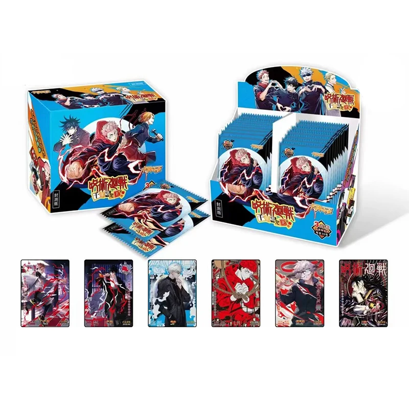 

Japan Jujutsu Kaisen Collection Cards Playing Board Games Carts Paper Kids Toys Anime Gift Table Christmas Brinquedo