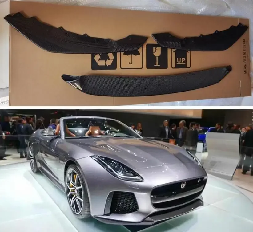 

Задняя крышка для переднего бампера из углеродного волокна для Jaguar F-TYPE FTYPE SVR 2013-2022