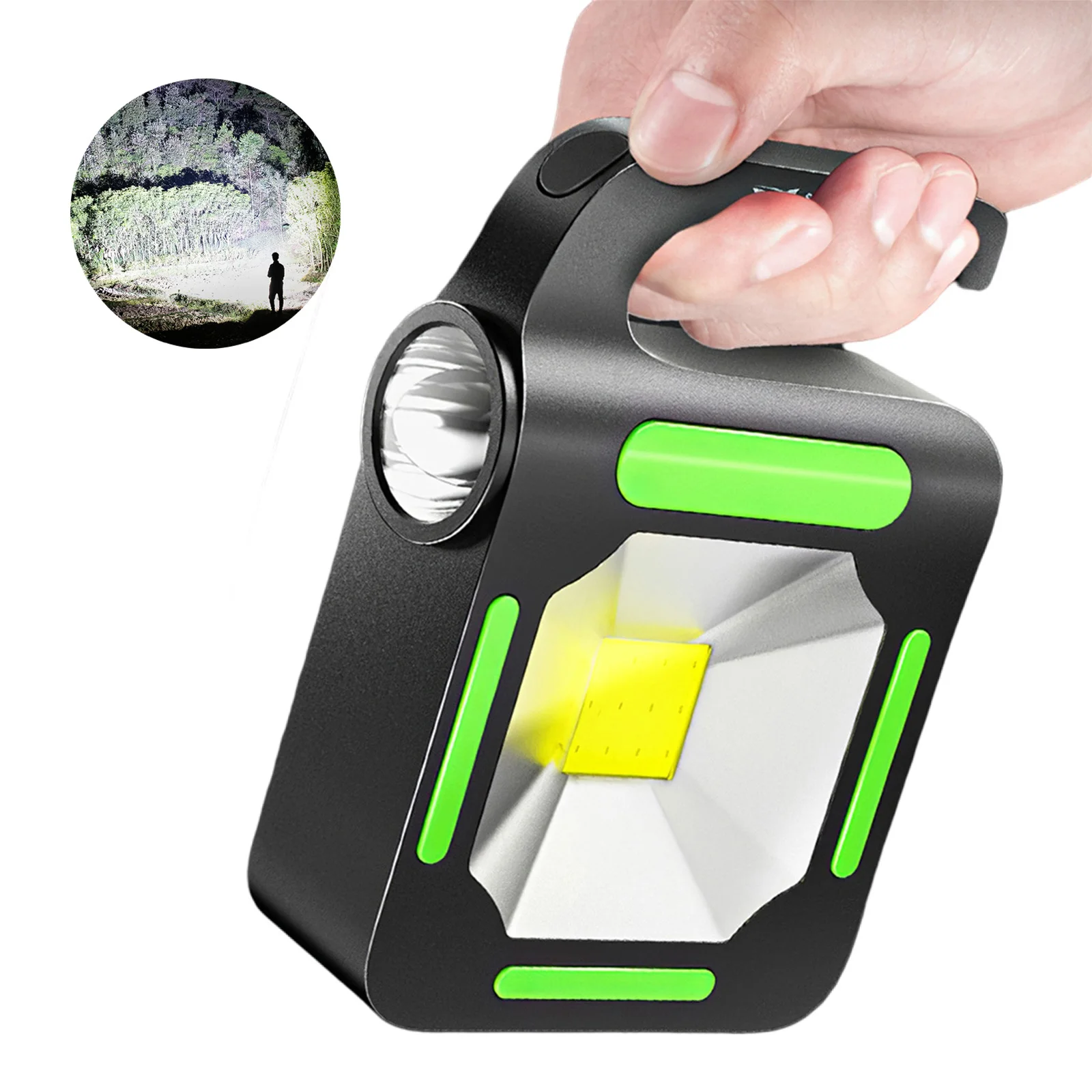 

Уличный фонарь на солнечной батарее для кемпинга, светодиодный фонасветильник для аварийной работы, COB фонарь на солнечной батарее/USB, перез...