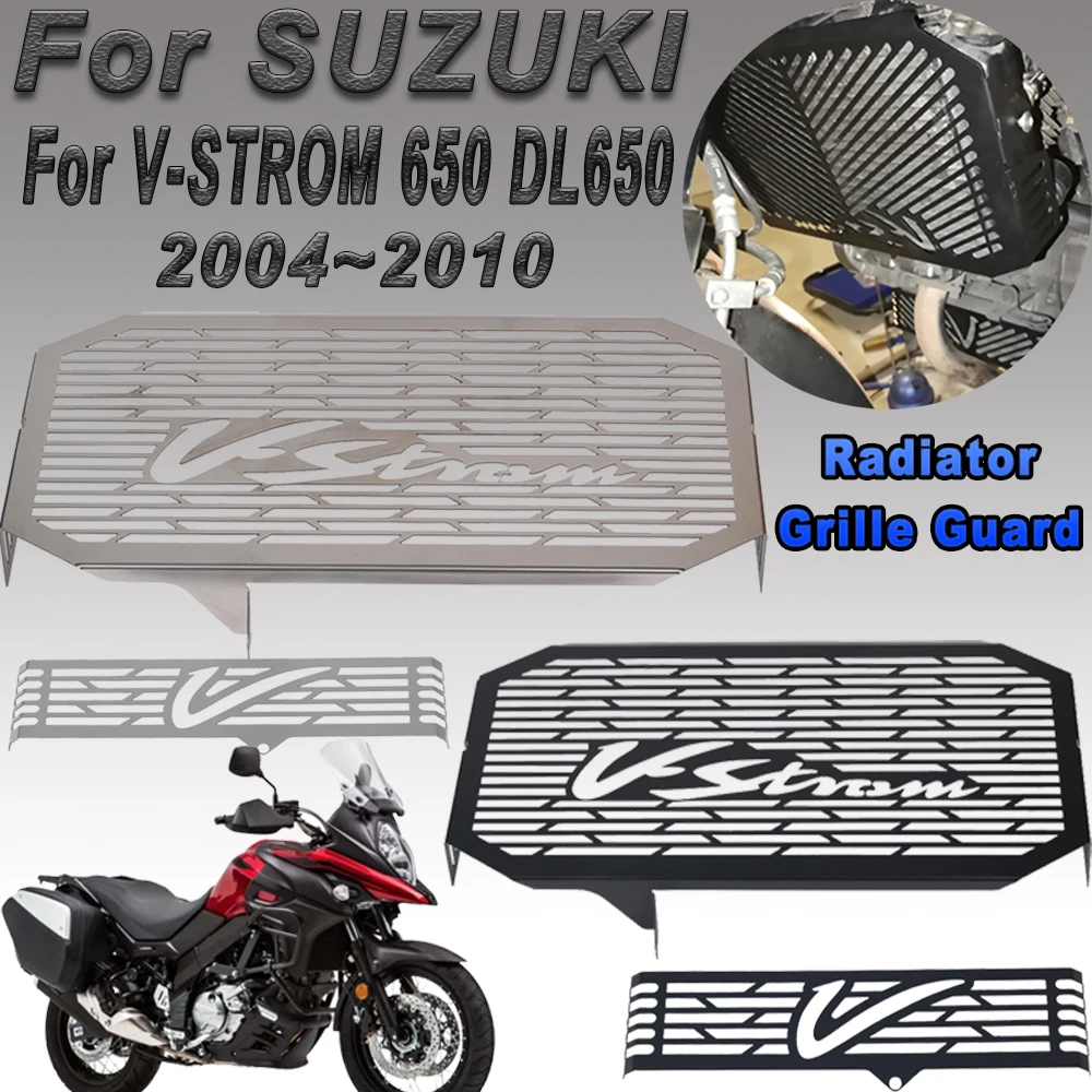 

For Suzuki V-STROM 650 DL650 VSTROM DL 650 2004-2010 Motorcycle Radiator Grille Cover Guard Protection Protetor Radiator Guard