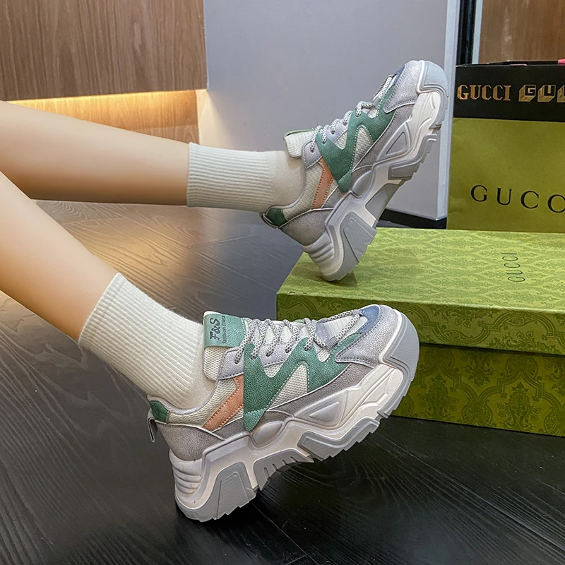 

Женские сетчатые кроссовки, дышащие, на шнуровке